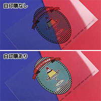 ホログラム透明カード(しおり 40×125mm/0.350mm厚)