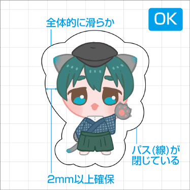 カットラインOK