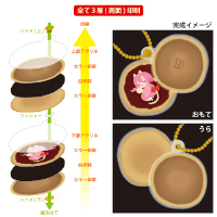 アクリルキーホルダースライドタイプ