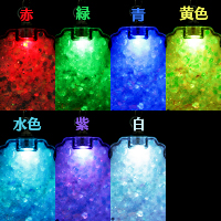 LEDグリッターキーホルダー