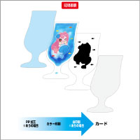 ダイカット半透明カード(ポストカード/0.188㎜厚)