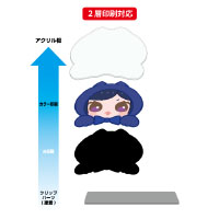 アクリルヘアクリップ