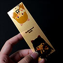 半透明カード(ゴールド)(しおり 40×125mm/0.350mm厚)