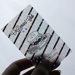 ホログラム半透明カード(名刺/0.350mm厚)