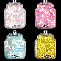 LEDグリッターキーホルダー